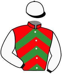 casaque portée par Carboni Luc. jockey du cheval de course BREIZHY BOY, information pmu ZETURF