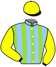 casaque portée par Demuro C. jockey du cheval de course VIOLET FONCE, information pmu ZETURF