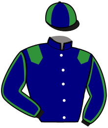 casaque portée par Favris A. jockey du cheval de course KASH DES CAILLONS, information pmu ZETURF