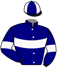 casaque portée par Madamet A. jockey du cheval de course EXCHANGE SQUARE, information pmu ZETURF