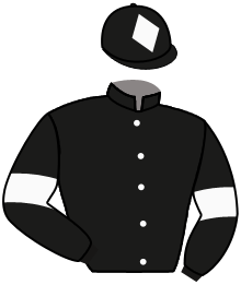 casaque portée par Piccone T. jockey du cheval de course LORD ASRIEL D ALME, information pmu ZETURF