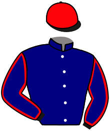 casaque portée par Breux D. jockey du cheval de course MEKHGLASS, information pmu ZETURF