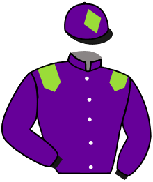 casaque portée par Verhestraeten E. jockey du cheval de course ZYGOMATIP, information pmu ZETURF