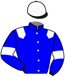 casaque portée par Ouvrie F. jockey du cheval de course JAVERNE, information pmu ZETURF