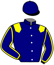 casaque portée par Demuro C. jockey du cheval de course AMELIA, information pmu ZETURF