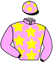 casaque portée par Besnier H. jockey du cheval de course BLACK SAXON, information pmu ZETURF
