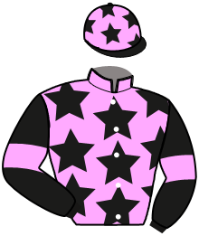 casaque portée par Lakhrissi H. jockey du cheval de course GLAMOUR MONTAVAL, information pmu ZETURF