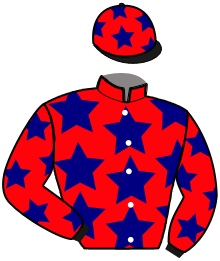 casaque portée par Collette A. jockey du cheval de course LA HAGUE, information pmu ZETURF