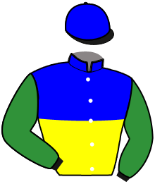 casaque portée par Chassagne C. jockey du cheval de course MENINO, information pmu ZETURF