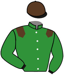 casaque portée par Barzalona M. jockey du cheval de course MANDANABA, information pmu ZETURF