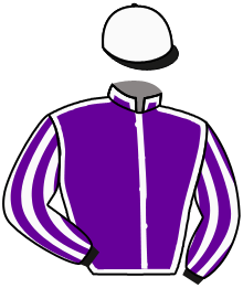casaque portée par Lordan Wm. jockey du cheval de course MERRILY, information pmu ZETURF