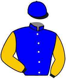 casaque portée par Crastus A. jockey du cheval de course MUREB, information pmu ZETURF