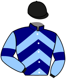 casaque portée par Cerisier J. jockey du cheval de course LOOPING SOLEDAD, information pmu ZETURF