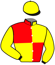 casaque portée par Lucas-fouche Mlle L. jockey du cheval de course LA LIFE, information pmu ZETURF