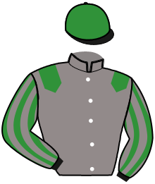 casaque portée par Thomain D. jockey du cheval de course MYLOVE DE BANVILLE, information pmu ZETURF
