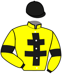 casaque portée par Baude S. jockey du cheval de course LUCRECE, information pmu ZETURF