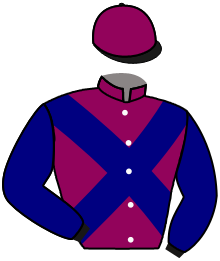 casaque portée par Desmard May. jockey du cheval de course KOCTEL MAP, information pmu ZETURF