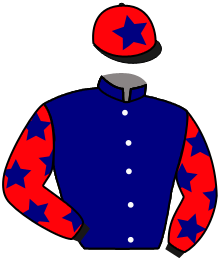 casaque portée par Mayeur R. jockey du cheval de course KOLNAIT ROCHELAISE, information pmu ZETURF