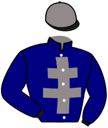 casaque portée par Abrivard P. jockey du cheval de course MERVEILLE DESTINEE, information pmu ZETURF
