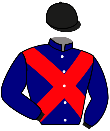 casaque portée par Morin V. jockey du cheval de course LUA MATER, information pmu ZETURF