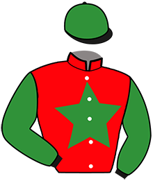 casaque portée par Gilles S. jockey du cheval de course HARALDINE, information pmu ZETURF