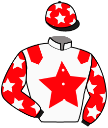 casaque portée par Catel Mar. jockey du cheval de course HONEY DE TOUCHYVON, information pmu ZETURF