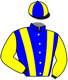 casaque portée par Canu Mlle A. L. jockey du cheval de course FERIA DU METZ, information pmu ZETURF