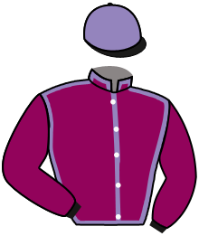 casaque portée par Boutin Hug. jockey du cheval de course MQS DU BERGER, information pmu ZETURF
