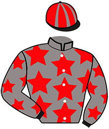 casaque portée par Desmottes A. jockey du cheval de course LAKARA, information pmu ZETURF