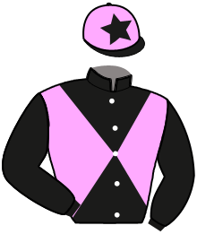 casaque portée par Hughes B. jockey du cheval de course ASPIRE TOWER, information pmu ZETURF