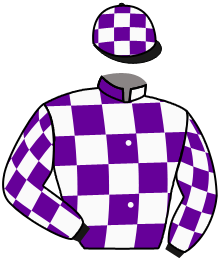 casaque portée par Claudic J. jockey du cheval de course KER WELEN, information pmu ZETURF