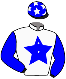 casaque portée par Berto M. jockey du cheval de course HADYA, information pmu ZETURF