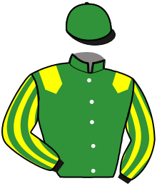 casaque portée par Croisic Mme Est. jockey du cheval de course FLOCON MONTJEANAIS, information pmu ZETURF