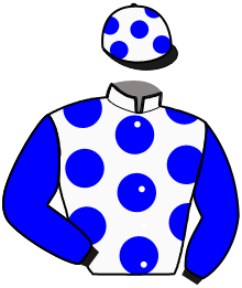 casaque portée par Abrivard M. jockey du cheval de course MADAME D'OURVILLE, information pmu ZETURF