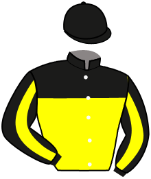 casaque portée par Ploquin Pau. Ph. jockey du cheval de course JANGO VICI, information pmu ZETURF
