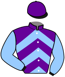 casaque portée par Beaudouin G. jockey du cheval de course JUNO DE BANVILLE, information pmu ZETURF