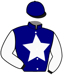 casaque portée par Mottier M. jockey du cheval de course MERMOZ, information pmu ZETURF