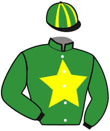 casaque portée par Duvaldestin C. jockey du cheval de course JOLIE COKTAIL, information pmu ZETURF