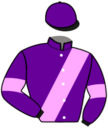 casaque portée par Mercier Malandain Mlle O. jockey du cheval de course LOOPING PEJI, information pmu ZETURF
