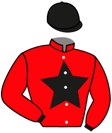 casaque portée par Chevillard T. jockey du cheval de course DABASIR, information pmu ZETURF