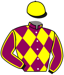 casaque portée par Pritchard Mme C. jockey du cheval de course CESAR DE BALLON, information pmu ZETURF