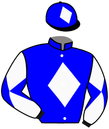 casaque portée par Madamet A. jockey du cheval de course STEPASIDE BELL, information pmu ZETURF