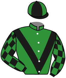 casaque portée par Chuette Mlle S. jockey du cheval de course LADYBUG, information pmu ZETURF