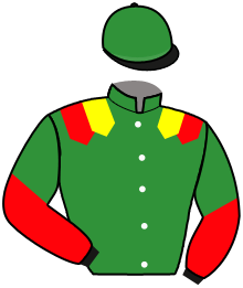casaque portée par Bekaert D. jockey du cheval de course ISTRA, information pmu ZETURF