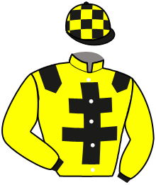 casaque portée par Briand Thé. jockey du cheval de course LINO GUILLERVILLE, information pmu ZETURF