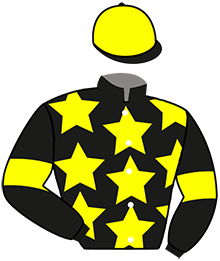 casaque portée par Cinier D. jockey du cheval de course MARQUIS DE MALAC, information pmu ZETURF