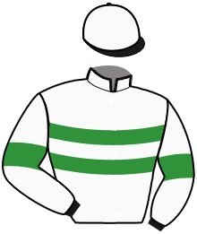 casaque portée par Gelormini G. jockey du cheval de course MANOLA DE MUZE, information pmu ZETURF