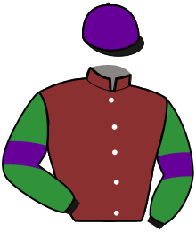 casaque portée par Beaufils J. Ch. jockey du cheval de course KAMELIYA, information pmu ZETURF