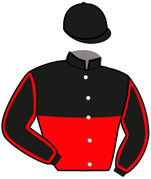 casaque portée par Van Den Putte Jr J. jockey du cheval de course KAISER DES CHAMPS, information pmu ZETURF