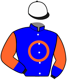 casaque portée par Depuydt Kri. jockey du cheval de course IBELLO DU BOCAGE, information pmu ZETURF